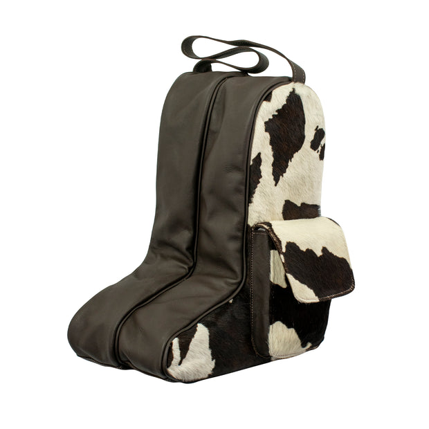 Pony Boot Bag w/ 2 Individual Compartments w/ Hair-On Hide