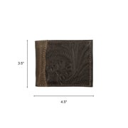 Waxed Leather Men's Bi-Fold Wallet