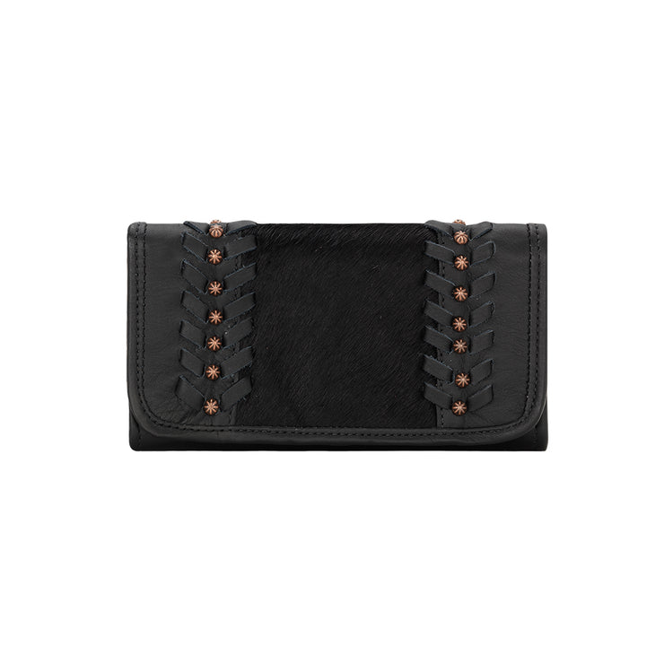 Cowtown Hair-On Ladies Tri-Fold Wallet