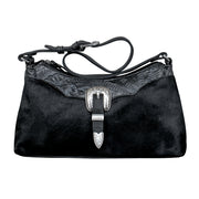 Cowtown Zip-Top Shoulder Bag w/ Hair-On Hide