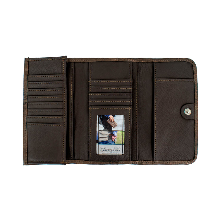 Cowtown Hair-On Ladies Tri-Fold Wallet