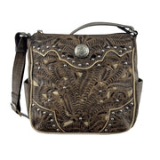 Inlay Eagle Zip-Top All Access Crossbody