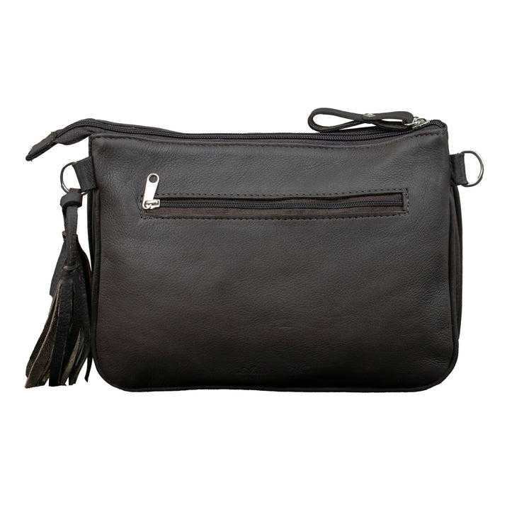 Woven Tapestry Multi-Compartment Crossbody