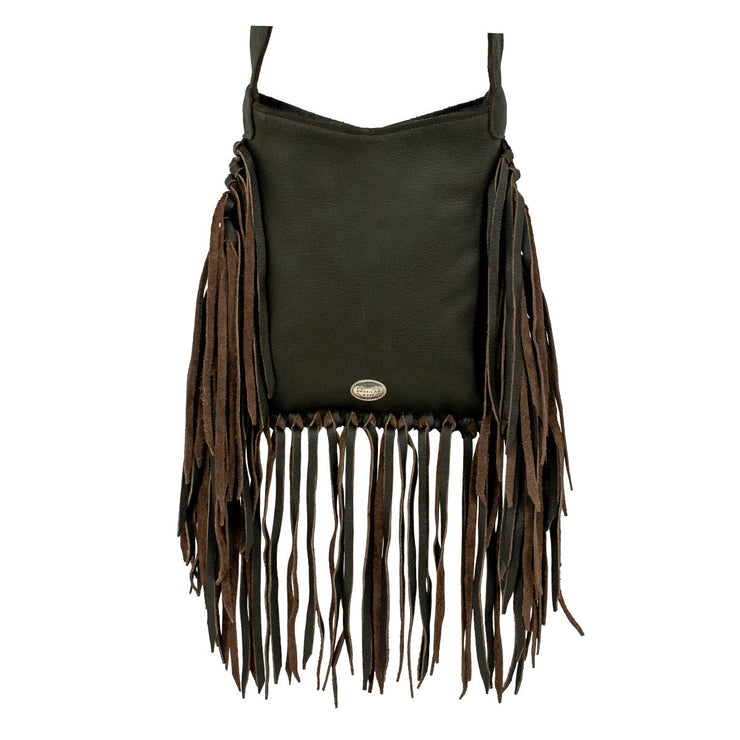 Fringed Cowgirl Messenger Crossbody w/ Hair-On Hide