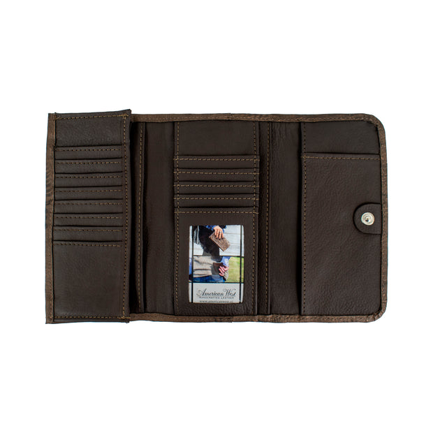 Lariats & Lace Ladies Tri-Fold Wallet