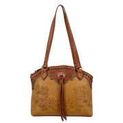 Texas Rose Half-Moon Zip Top Tote