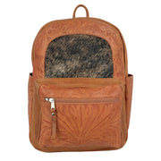 Classic Travel Backpack with Hair-On Hide and Laptop Compartment
