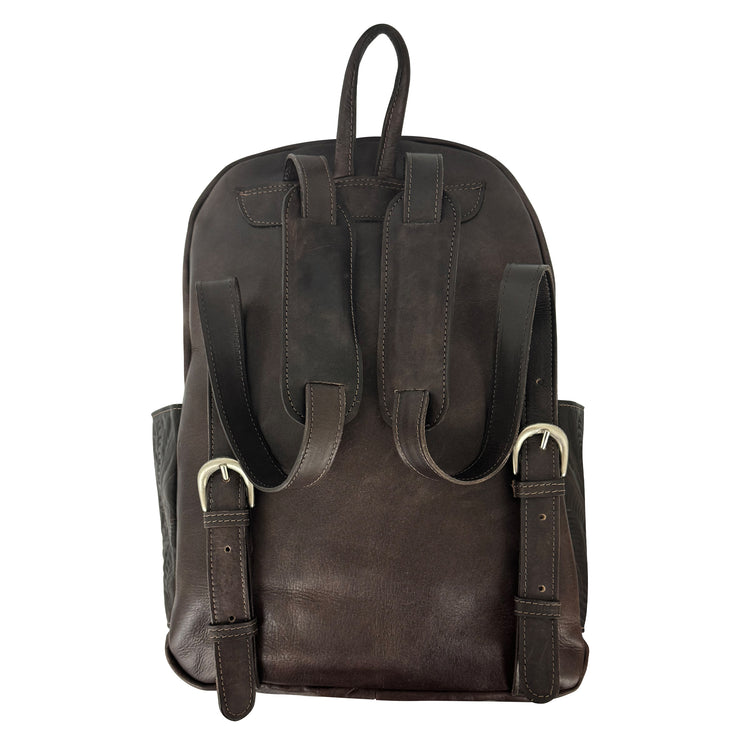 Classic Travel Backpack with Hair-On Hide and Laptop Compartment