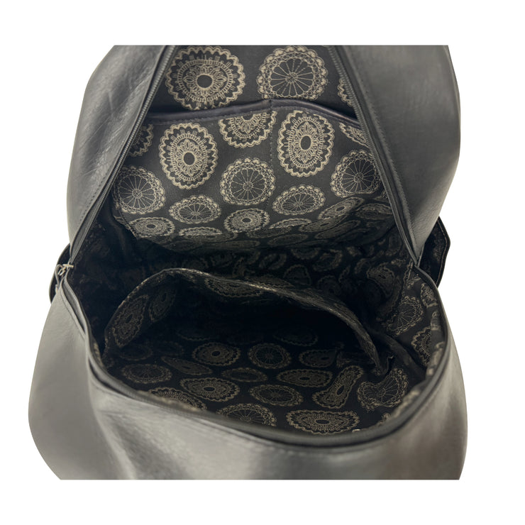 Classic Travel Backpack with Hair-On Hide and Laptop Compartment
