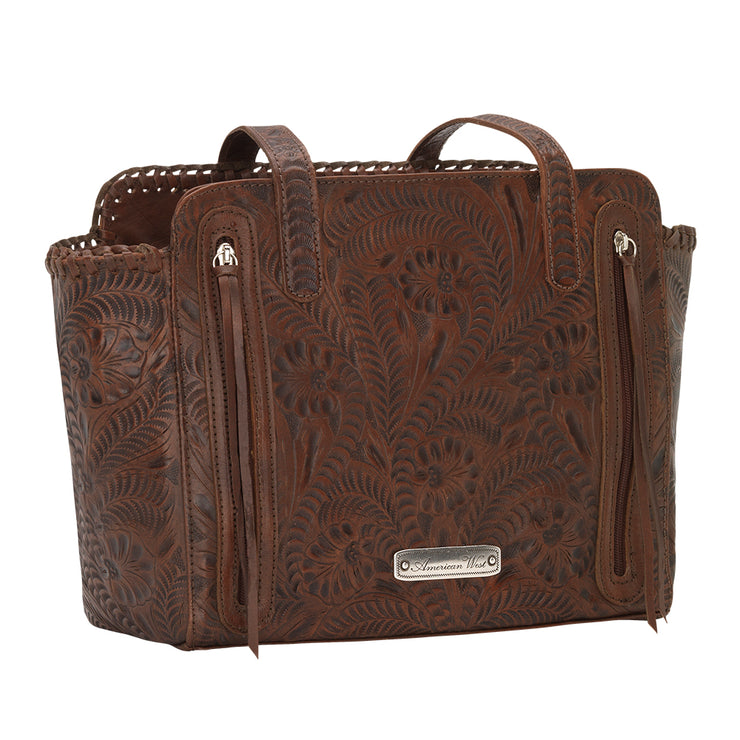Annie's Secret Zip-Top Tote w/ Conceal Carry Pocket -Tan