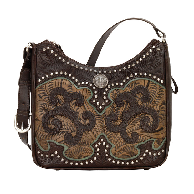 Annie's Secret Zip-Top Shoulder Bag w/ Conceal Carry Pocket