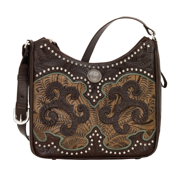 Annie's Secret Zip-Top Shoulder Bag w/ Conceal Carry Pocket