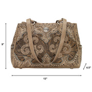 Annie's Secret Multi-Compartment Tote w/ Conceal Carry Pocket - Sand