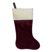 American West at Home: Genuine Hair-On Hide Leather Stocking with Suede Back – 16.5" Tall Rustic Western Holiday Décor