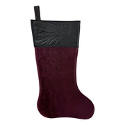 American West at Home: Genuine Hair-On Hide Leather Stocking with Suede Back – 16.5" Tall Rustic Western Holiday Décor