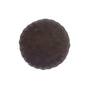 American West at Home Hair-On Hide 5" Round Coaster with Suede Backing