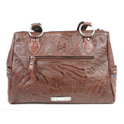 Lady Lace Multi-Compartment Organizer Tote - Dark Brown