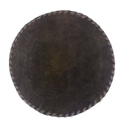 American West at Home Hair-On Hide 13" Round Placemat with Suede Backing