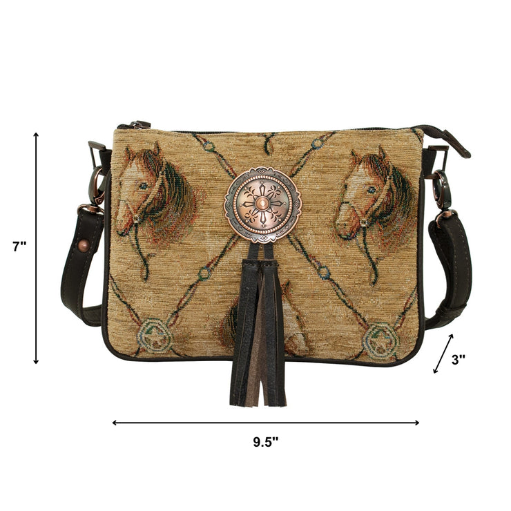 Bits and Bridle Multi-Compartment Crossbody