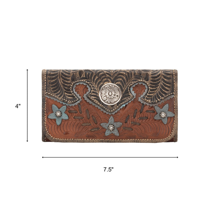 Desert Wildflower Ladies Tri-Fold Wallet