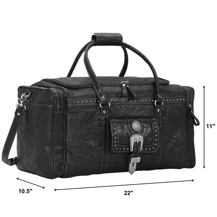 Classic Zip-Top Duffle Bag w/ Front Pouch and Side Zipper Pockets