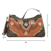 Desert Wildflower Zip-Top Shoulder Bag