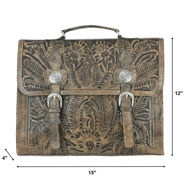 Stagecoach Multi Compartment Laptop Briefcase American West Handbags