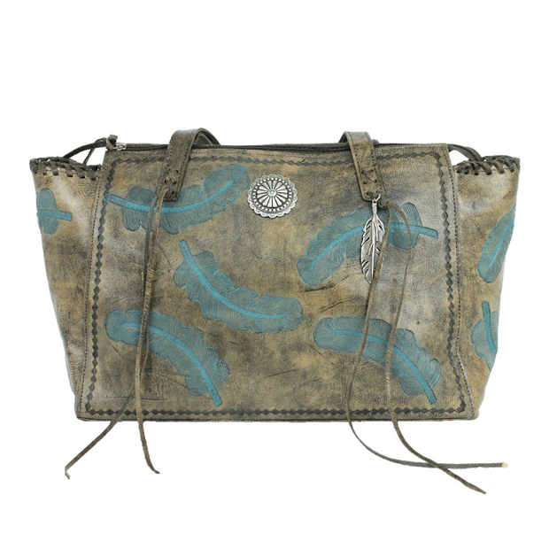 Sacred Bird Zip-Top Tote w/ Conceal Carry Pocket