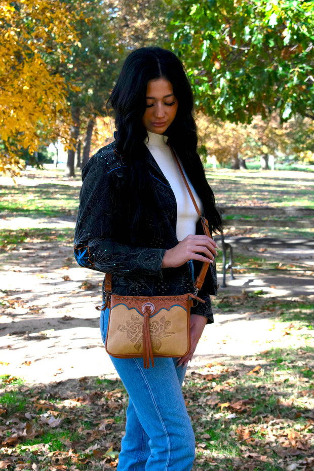 Texas Rose Multi-Compartment Crossbody