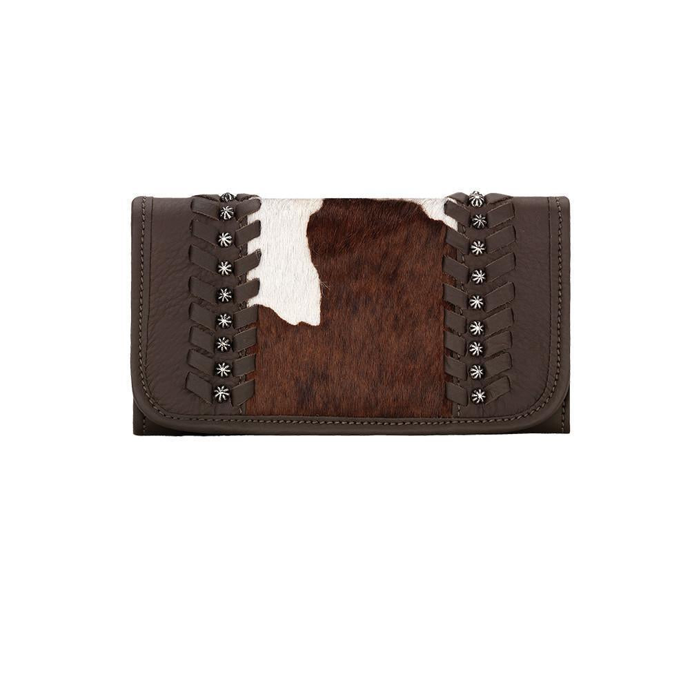 Cowtown Hair-On Ladies Tri-Fold Wallet – American West Handbags