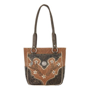 Desert Wildflower Zip-Top Tote w/ Outside Pockets