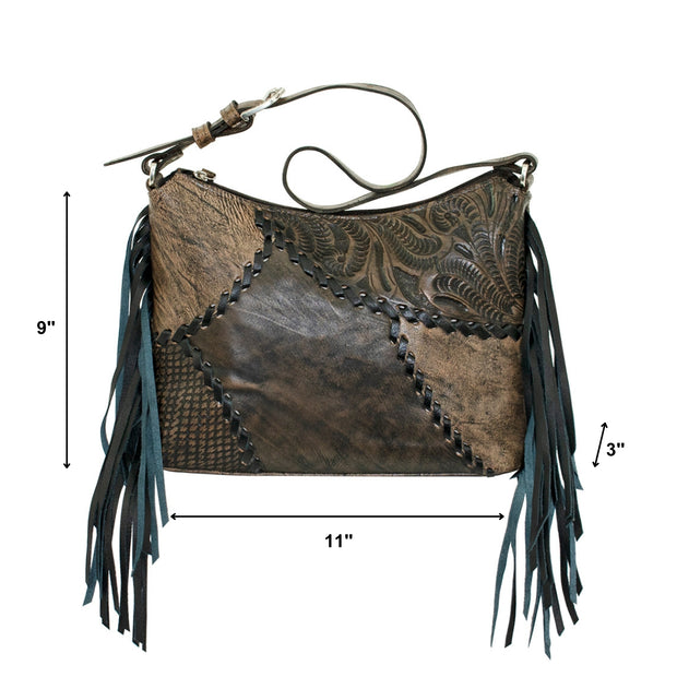 Gypsy Patch Zip-Top Shoulder Bag