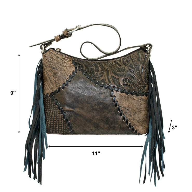 Gypsy Patch Zip-Top Shoulder Bag