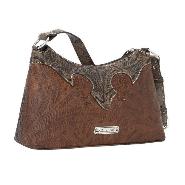 Desert Wildflower Zip-Top Shoulder Bag