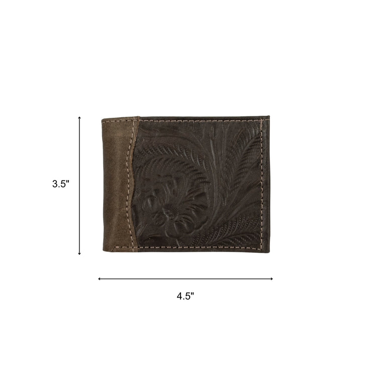 Waxed Leather Men's Bi-Fold Wallet