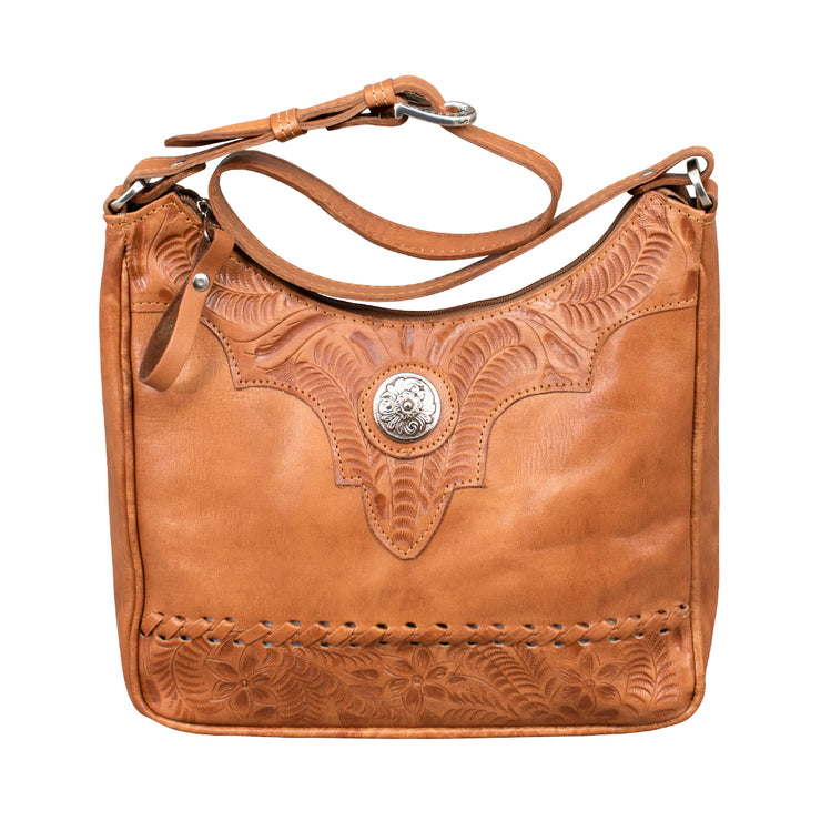 Harvest Moon Zip-Top Shoulder Bag w/ Conceal Carry Pocket