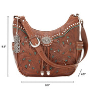 Lady Lace Zip-Top Everyday Hobo w/ Side Pockets