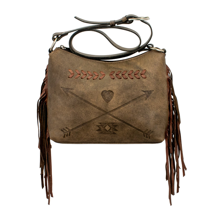 Friendship Arrows Zip-Top Shoulder Bag