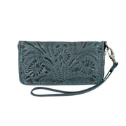 Ladies Zip-Around Wallet w/ Wrist Strap