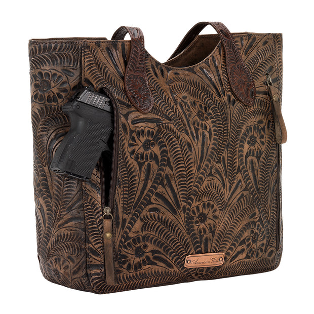 Hitchin' Post Zip-Top Tote w/ Conceal Carry Pocket