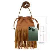 Fringed Cowgirl Bucket Crossbody