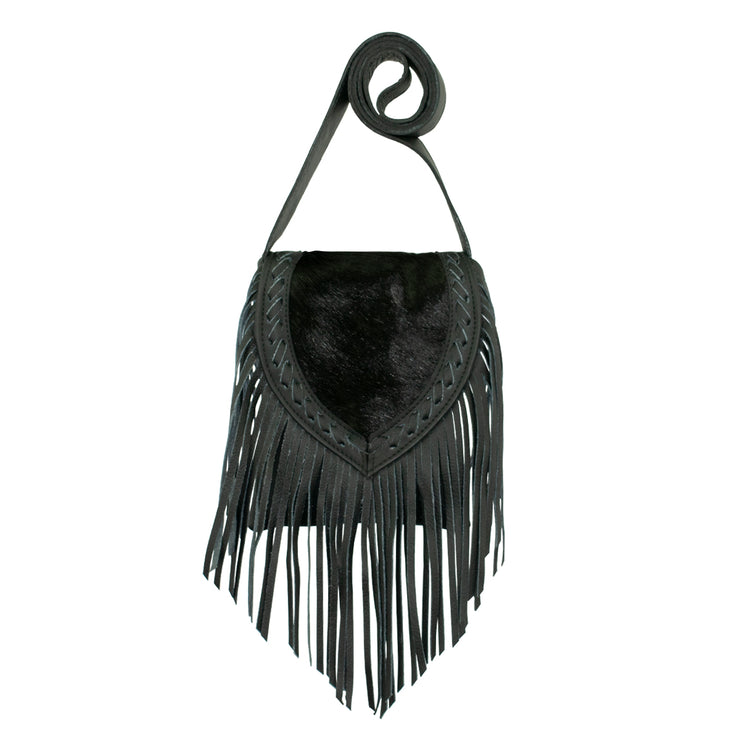 Fringed Cowgirl Flap Bag Crossbody