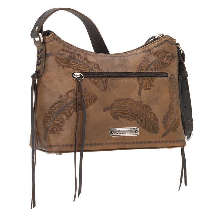 Sacred Bird Zip-Top Shoulder Bag