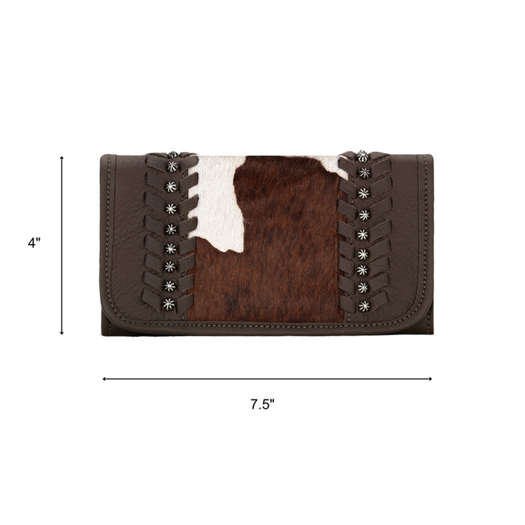 Cowtown Hair-On Ladies Tri-Fold Wallet