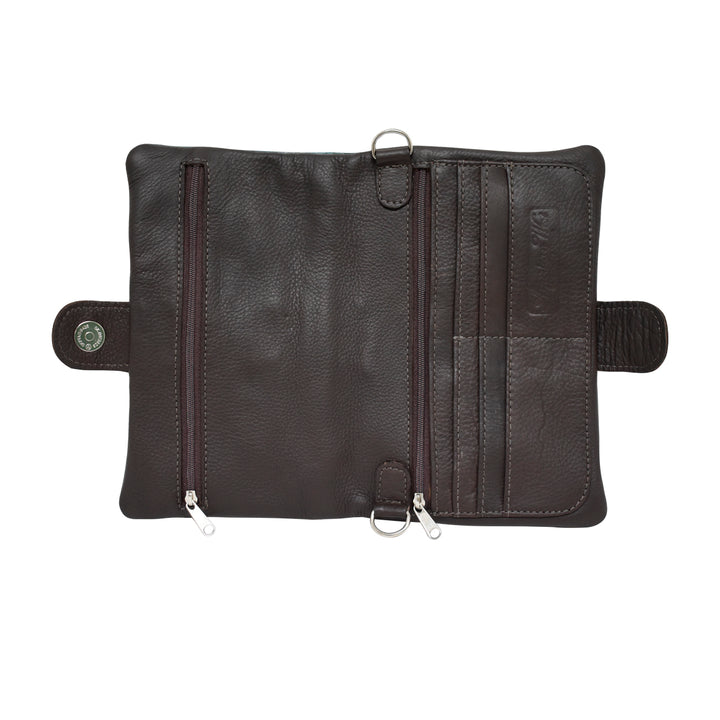 Back view of Grab and Go crossbody bag foldover wallet/crossbody bag
