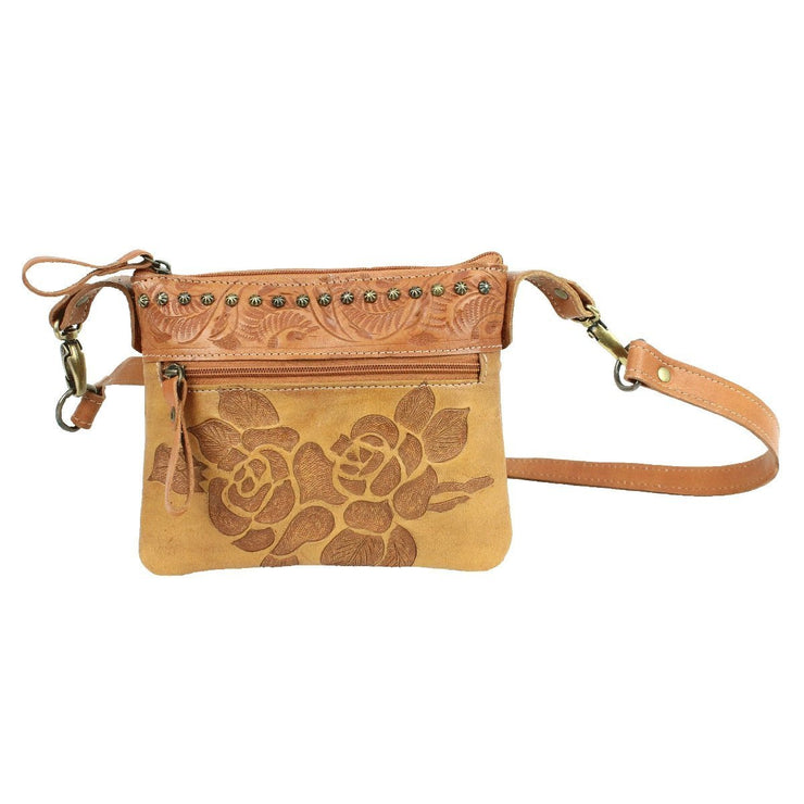 American WestTexas Rose  Trail Rider Crossbody/Hip Bag