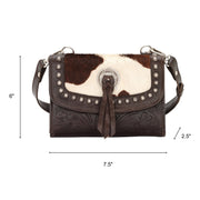 Cowtown Texas Two-Step Crossbody Bag/Wallet w/ Hair-On Hide