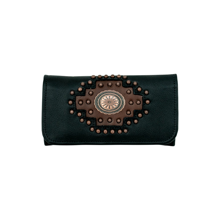 Midnight Copper Ladies' Tri-Fold Wallet