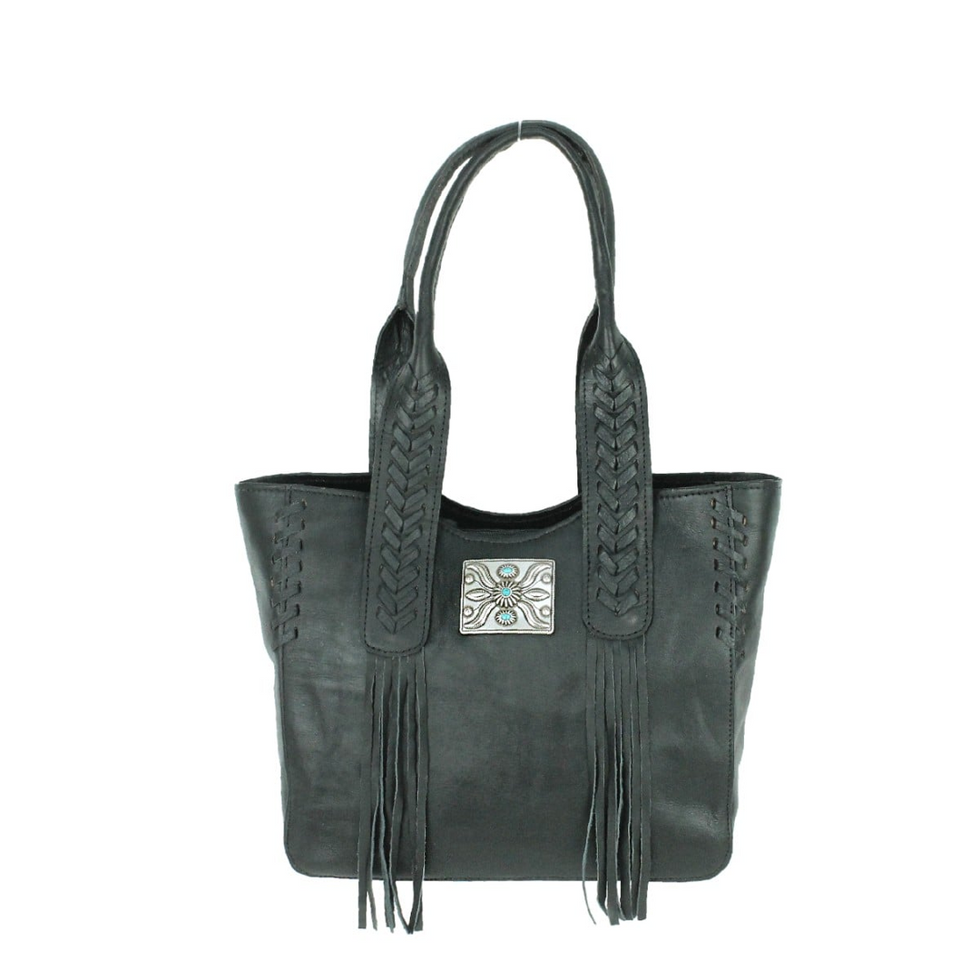 Mohave Canyon Small Zip Top Tote - Hand Rubbed Genuine Leather