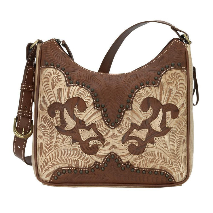 Buy Roma Leathers Genuine Leather Multi-Pocket Crossbody Purse Bag (Beige)  at Amazon.in
